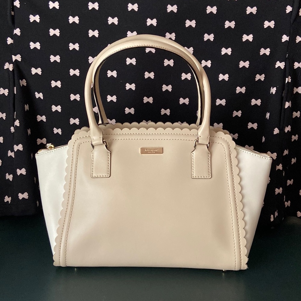 Kate Spade - Satchel in Cream and Beige